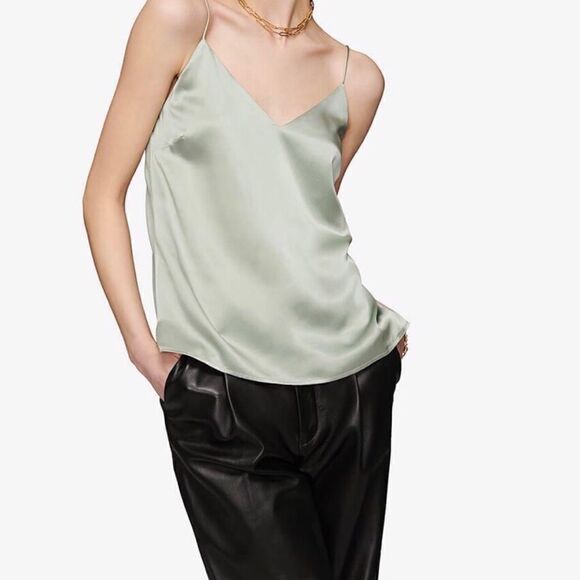 Anine Bing Gwyneth Silk Camisole Dusty Rose - Picture 8 of 8